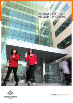 EFFECTIVE HEALTH AND WELLBEING PROGRAMS