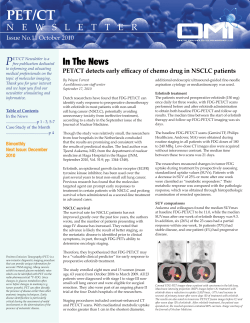 PET/CT P In The News