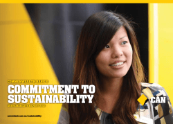 COMMITMENT TO SUSTAINABILITY COMMONWEALTH BANK’S SUSTAINABILITY REPORT 2012