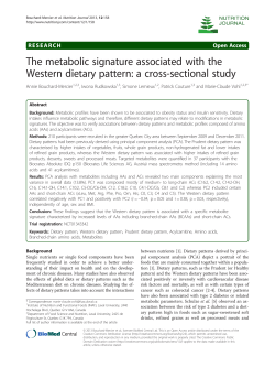 The metabolic signature associated with the Open Access