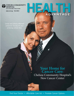 health Your Home for Cancer Care: Chelsea Community Hospital’s