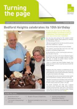 Bedford Heights celebrates its 10th birthday Summer 2013