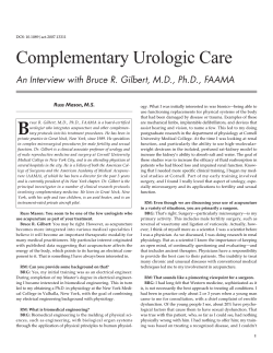 Complementary Urologic Care Russ Mason, M.S.