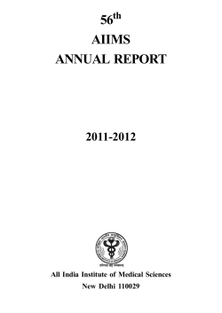 56 AIIMS ANNUAL REPORT 2011-2012