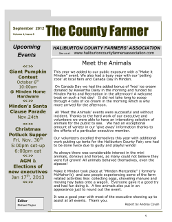 The County Farmer Upcoming Events Meet the Animals