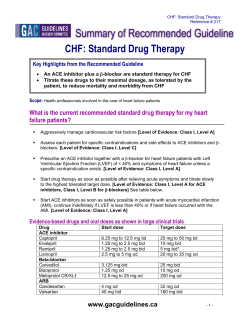 CHF: Standard Drug Therapy  failure patients?