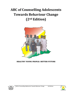 ABC of Counselling Adolescents Towards Behaviour Change (2 Edition)
