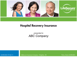 Hospital Recovery Insurance ABC Company presented to 1