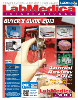 BUYER’S GUIDE 2013 Annual Review 2012