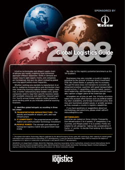 2008 Global Logistics Guide SPONSORED BY