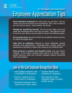 Employee Appreciation Tips For Managers and Supervisors