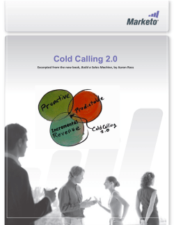 Cold Calling 2.0 Build a Sales Machine