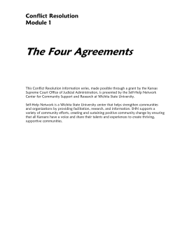 The Four Agreements  Conflict Resolution Module 1