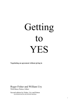 Getting to YES