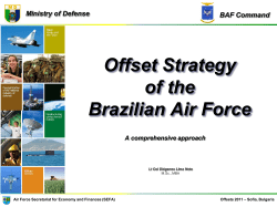 Offset Strategy of the Brazilian Air Force Ministry of Defense