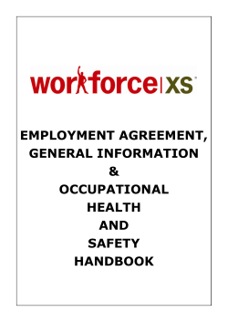 EMPLOYMENT AGREEMENT, GENERAL INFORMATION &amp; OCCUPATIONAL
