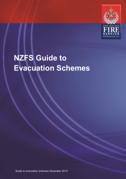 NZFS Guide to Evacuation Schemes Guide to evacuation schemes November 2013