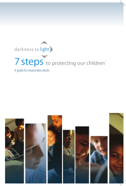 7 steps  to protecting our children A guide for responsible adults