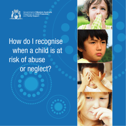 How do I recognise when a child is at risk of abuse