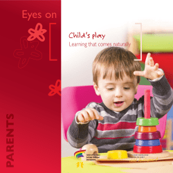 Eyes on Child’s play Learning that comes naturally