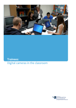 Trainees: Digital cameras in the classroom