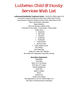 Lutheran Child &amp; Family Services Wish List