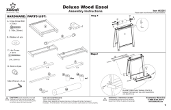 Deluxe Wood Easel Assembly Instructions HARDWARE: PARTS LIST: