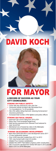 A RECORD OF SUCCESS AS YOUR CITY COUNCILMAN :