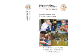Third Street Alliance for Women and Children 2011 Annual Report