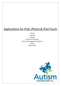 Applications for iPad, iPhone &amp; iPod Touch  