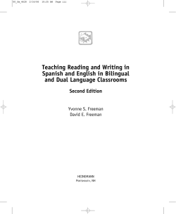Teaching Reading and Writing in Spanish and English in Bilingual Second Edition