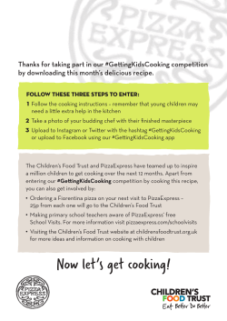 Thanks for taking part in our #GettingKidsCooking competition