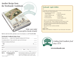 Another Recipe from the Treebeards’ Cookbook… Treebeards' Apple Cobbler