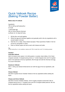 Quick Vetkoek Recipe (Baking Powder Batter)