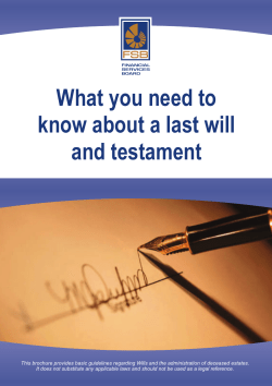 What you need to know about a last will and testament