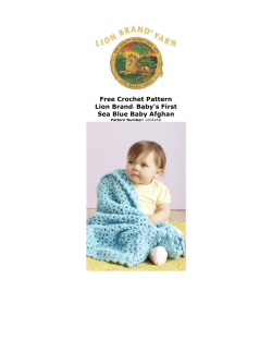 Free Crochet Pattern Lion Brand Baby's First Sea Blue Baby Afghan
