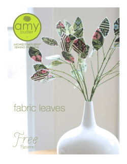 Free fabric leaves Pattern! MIDWEST MODERN