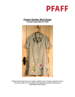 Flower Garden Shirt Dress Created especially for Pfaff