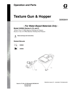 Texture Gun &amp; Hopper Operation and Parts 309584H