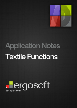 Application Notes Textile Functions