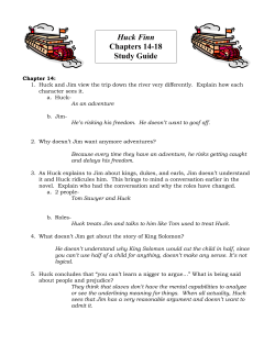 Huck Finn Chapters 14-18 Study Guide