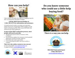 How can you help? Do you know someone buying food?