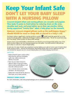 Keep Your Infant Safe DON’T LET YOUR BABY SLEEP