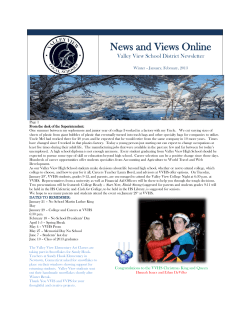 News and Views Online Valley View School District Newsletter
