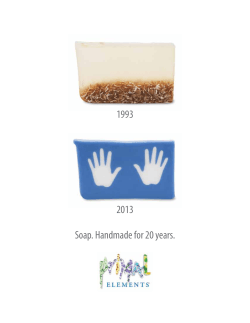 1993 2013 Soap. Handmade for 20 years.