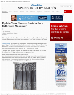 SPONSORED BY MACY'S Update Your Shower Curtain for a Bathroom Makeover Home