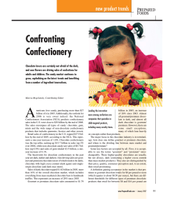 Confronting Confectionery new product trends