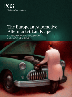 The European Automotive Aftermarket Landscape Customer Perspective, Market Dynamics