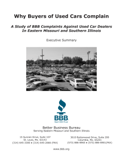 Why Buyers of Used Cars Complain Better Business Bureau