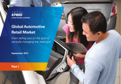 Global Automotive Retail Market Part I From selling cars on the spot to